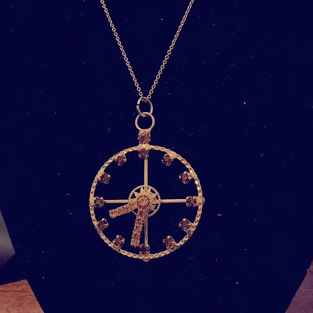 Vintage Round Shape Clock Necklace